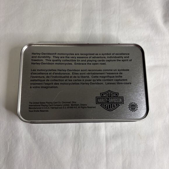 1999 Harley Davidson 2 Decks Playing Card Numbered Limited Edition Collector Tin - Picture 4 of 7